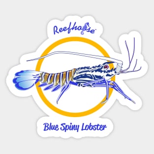 Blue Spiny Lobster Sticker